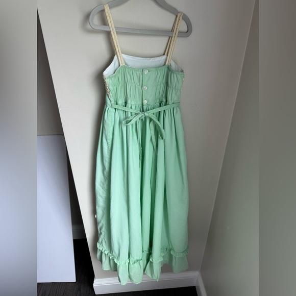 Well Dressed Wolf Daydream Mint Green Crocheted Strap Dress Size 8 - Picture 5 of 7